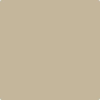 Benjamin Moore Color HC-82 Bennington Tan wet, dry color sample.