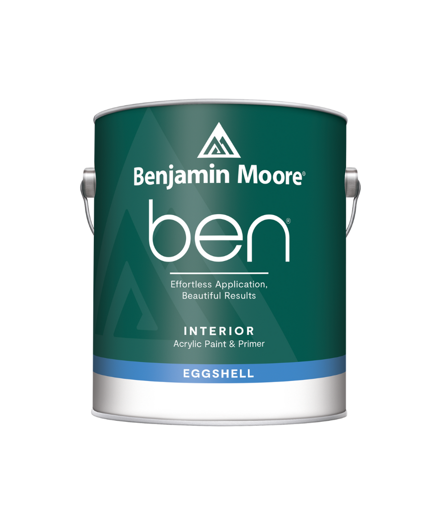 Benjamin Moore ben interior paint in eggshell, available at Ricciardi Brothers.