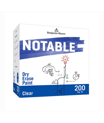 Benjamin Moore Notable Dry Erase Paint in Clear 200 sq. ft, available at Ricciardi Brothers.